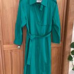 London Fog Woman 10 Reg Trench Coat Green Photo 0