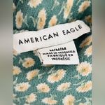 American Eagle  Green Floral Smocked Tie Shoulder Sleeveless Jumpsuit Cottagecore Photo 10