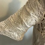 Forgotten Grace 3/4 Sleeve Crochet Blouse Photo 8