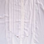 Ted Baker • Trinkah Blouse blush pink silk tuxedo pleated front batwing sleeve Photo 6