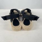 Reserved  Canvas Strappy Espadrille‎ Sandal in Black Size 9 Photo 4