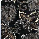 Ralph Lauren Black Label Floral Paisley Print Linen Pants Black Tan Photo 9