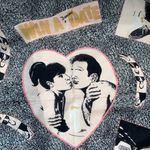 Forenza Vintage ‘Win a Dream Date’ heart record print retro square scarf Photo 6