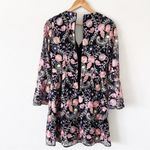 Monique Lhuillier ML x Anthropologie Mini Dress in Black Floral Photo 8