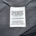 PINK - Victoria's Secret Pink brand black vneck T-shirt with silver logo front! Photo 4