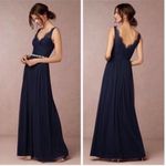 Anthropologie BHLDN Hitherto x  Fleur Dress, size 10, navy blue tulle and lace Photo 1