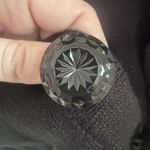 VTG Norm Thompson Knit Cardigan Sweater Christmas Poinsettia Cardinal Med Petite Black Photo 10