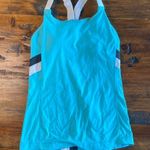 Lululemon Blue Tank with mesh pocket in the back| Size: 6 Photo 2