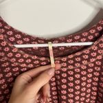 Free People  Garner Tee Blouse Floral Ruffle Short Sleeve XS Photo 2