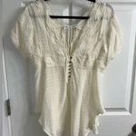 Davi & Dani Vici  love always lace top in cream Photo 3