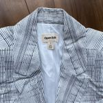 Open Edit  Nordstrom Womens Small White Oversized Striped Blazer Corpcore Clean Photo 2