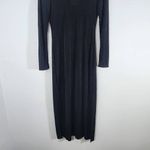 Band of Gypsies Band of the Free Black Draped Cocktail Dress with Side Slit NWT Size Medium Photo 4