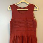 Peruvian Connection  Dress Burnt Orange/ Rust Textured Knit Sleeveless Sz L GUC Photo 2