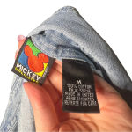 Disney Vintage  Mickey Mouse Denim Button-Down Shirt Cotton M Photo 4