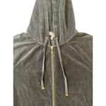 Juicy Couture ‎ Women’s Velour Tracksuit Set Black Hoodie Pants Size L Vintage Photo 4