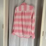 Charter Club  WOMEN’S PINK PAISLY LINEN BUTTON UP SHIRT SZ: S Photo 1