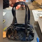 Coach  great condition navy blue small handbag Photo 3