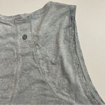 Lululemon Tank Top Cropped Muscle Lightweight Workout Exercise Acid Wash Grey Photo 4