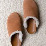 Jenni Kayne Shearling-Lined Moc Clogs Saddle Size 41 NEW Photo 0