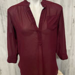 Akira Burgundy blouse  Photo 0