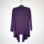 Alberto Makali  Animal Print Open Cardigan Women's Purple Size Medium? Photo 1