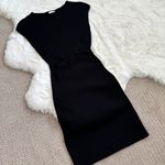 Aritzia Cutout Knit Bodycon Dress XS - Black Photo 1