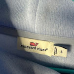 Vineyard Vines  funnel neck relaxed shep shirt periwinkle blue soft women’s small Photo 2
