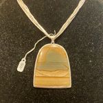 Handmade NWT 43 grams multiple color Jasper  925 sterling beautiful piece pendant Photo 0