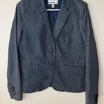 J.Crew navy blue polka dot schoolboy blazer in cotton 6 Photo 0