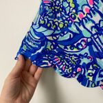Lilly Pulitzer Scalloped Hem Pull On Shorts Ceviche Blue Women’s Size XS Summer Photo 2