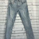 RSQ Women’s Slim Fit Light Wash Distressed Jeans 29x30 High Rise Vintage 90s Photo 0