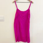 Johnny Was  Fuchsia Silk Dress midi slip dress holiday New Year’s Eve party neon Photo 4