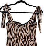 LIONESS Urban Outfitters Woman Like Me Tie Jumpsuit Zebra Print Size Small Photo 8