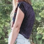 Vintage 80s / 90s Sequin Sparkly Disco Short Sleeve Blouse Multiple Size M Photo 10