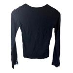 Ciudad Campus Barcelona Y2K RARE Graphic Long Sleeve Top Womens Medium Boho Black Photo 5