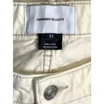 Current/Elliott Cream Utility Straight Leg Jeans Size 31 Off White Denim Photo 2