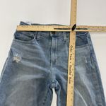 joe's jeans  Womens 27‎ Blue High Rise Straight Crop Distressed Ripped Denim Pants Photo 5