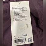 Lululemon - Sculpt Crop Tank - Grape Thistle - $58 - Size 4 Photo 4