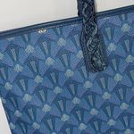 289 By Sara Giunti‎ Womens Denim Like Tote Shoulder Bag Blue Photo 1