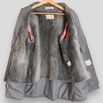 Vintage Jacket Women Detachable Lining Gray Zip Photo 1