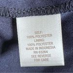 Dress Barn Aqua blue navy and white asymmetrical hem halter midi dress size 10 NWT Photo 6