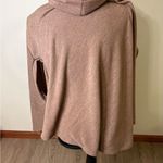 Sweet Pea New  Women's Cowl Neck Sweater Poncho Tan Brown Made in USA​ Photo 2