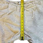 Coldwater Creek Linen Cotton Beige Patterned Pants Pull On Tie Waist Women Large Photo 9