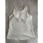 32 Degrees Heat 32 Degrees Cool Women's Soft Ribbed Fabric with Built-In-Bra‎ Top, Cream, Size M Photo 2