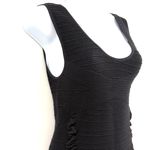 Aura Ruched Bodycon Dress Sz L/XL Ribbed Waffle Shapewar Club Minimalist Travel Photo 2