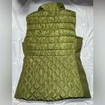 Ci Sono  Los Angeles Outerwear Small Green Full Zip Up Sherpa Lined Vest Jacket Photo 3