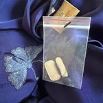 NEW Urban Native 100% Silk Embroidered Butterfly Maxi Dress Blue Boho Cottage Photo 7