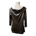 City Streets City Street Shimmering Off-Shoulder Blouse Top Sz L NWOT Photo 3