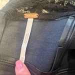 Free People Colleen Faux Leather Mini Dress in Black with Lace Photo 12