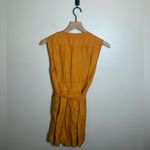 Anthropologie  Maeve Luana Linen‎ Blend Tie-waist Romper Photo 3